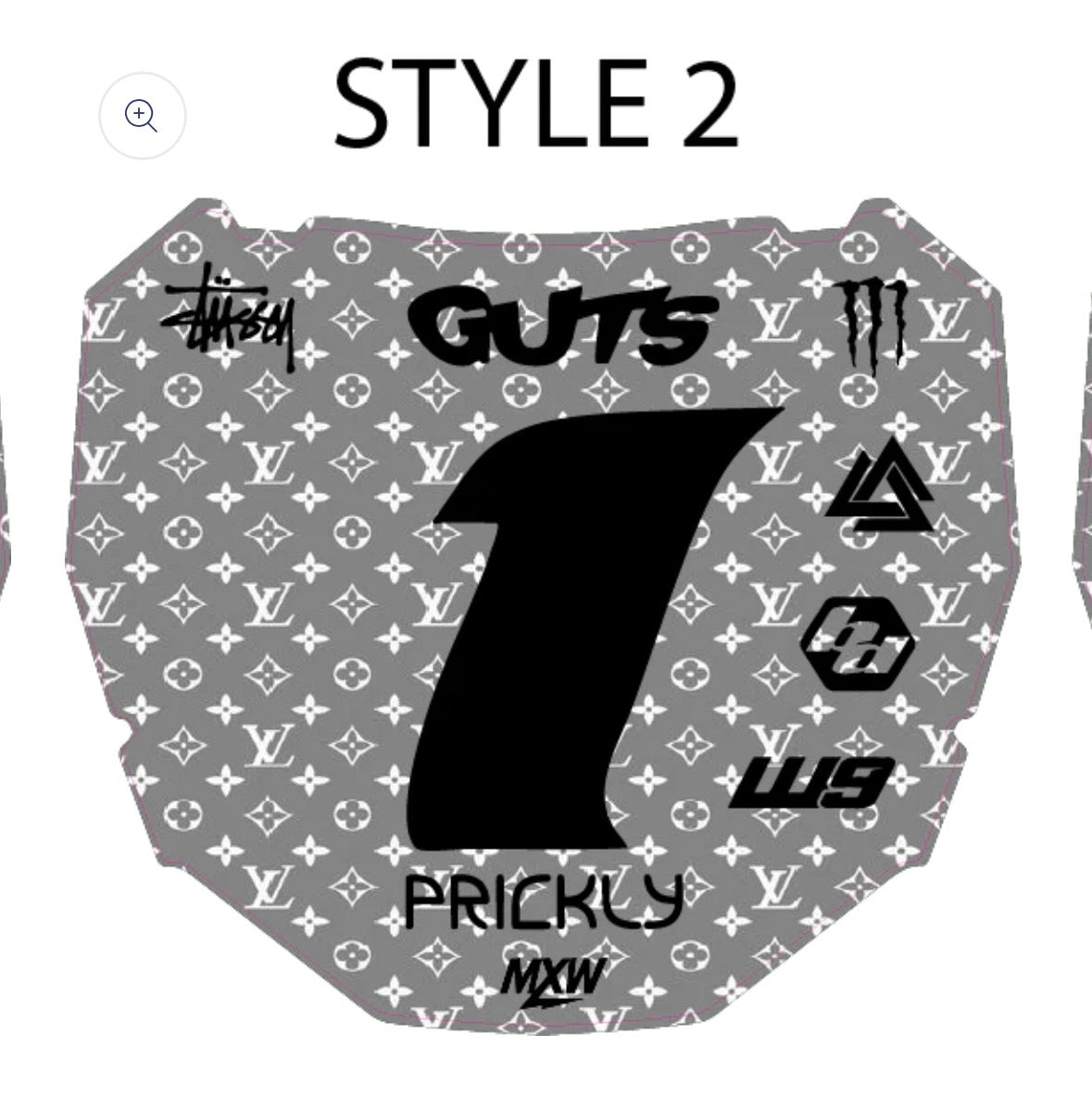 LV odi plate decal