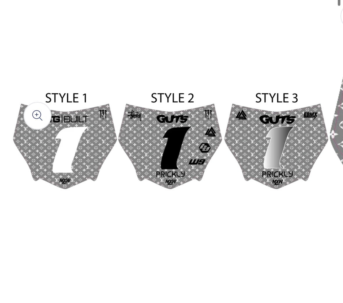 LV motocut decal