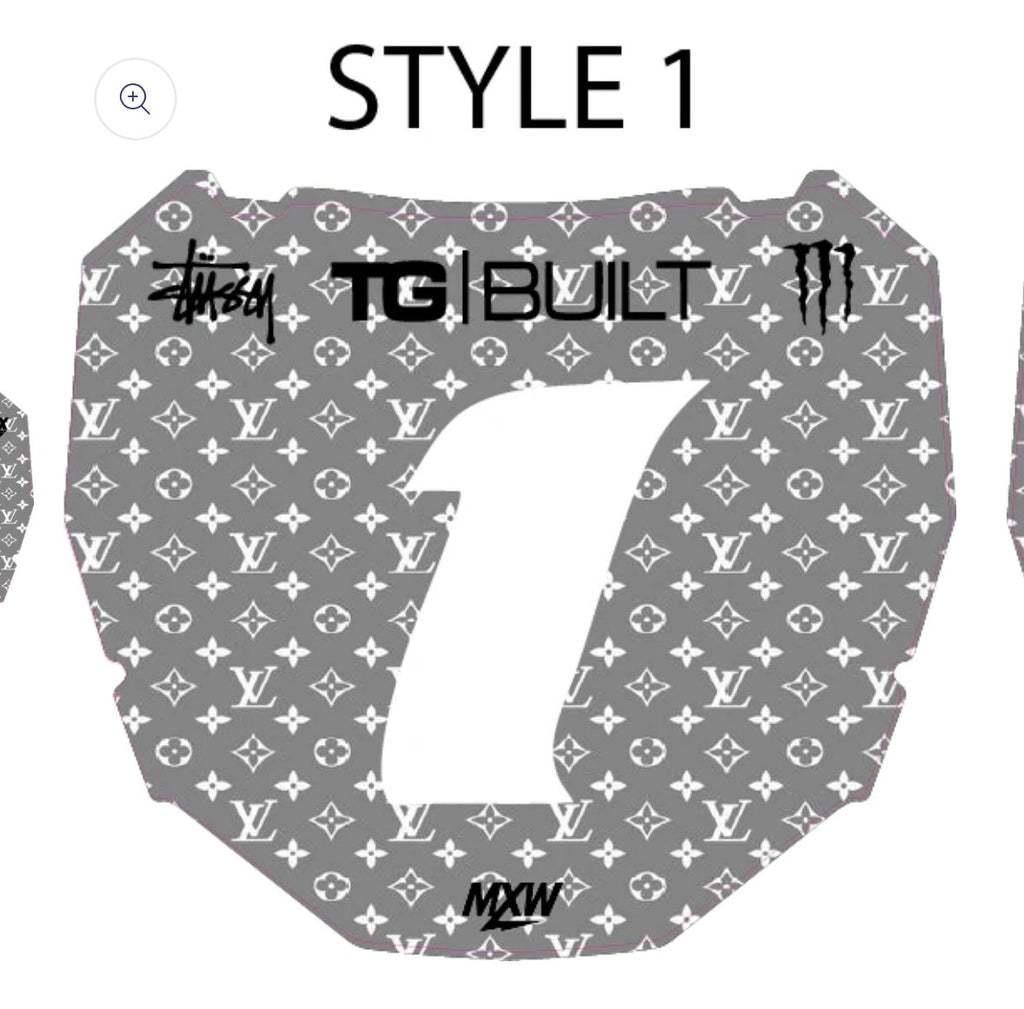 LV odi plate decal
