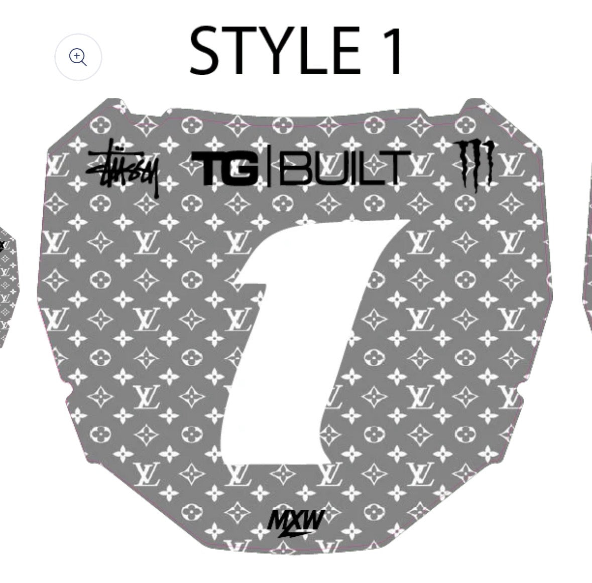 LV odi plate decal