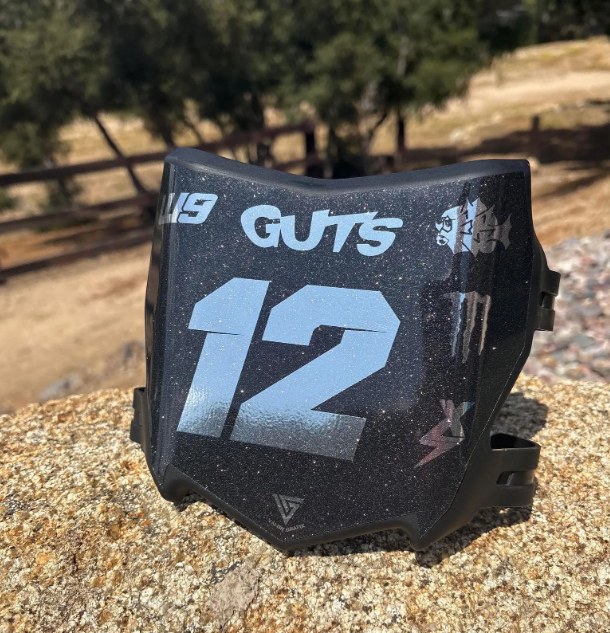 Motocut plate decal