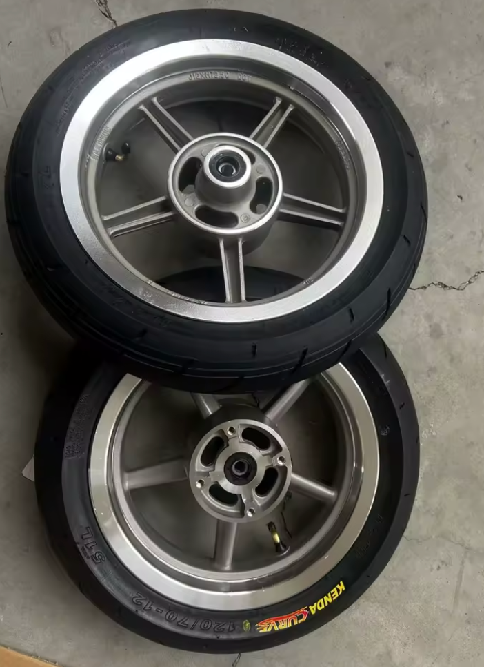 Silver Supermoto Wheels